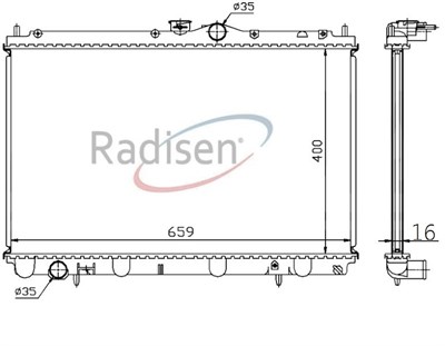 Mitsubishi Carisma Radyatör 1.6i 16V-1.8i 16V MT RADISEN