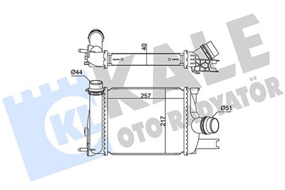 Renault Clio 4 Turbo Radyatörü Intercooler KALE-RADYATOR