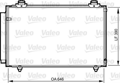 Toyota Corolla Klima Kondenseri Kurutucu ile VALEO