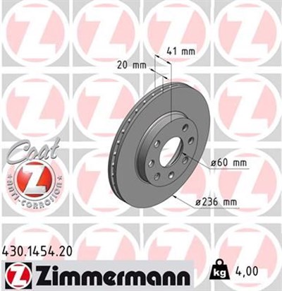 Opel Corsa B Ön Fren Aynası ZIMMERMANN
