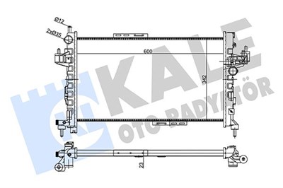 Opel Corsa C Combo Tigra Su Radyatörü KALE-RADYATOR