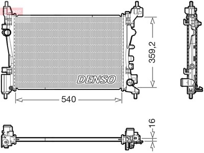 Opel Corsa D Corsa E Motor Su Radyatörü 1.2 1.4 DENSO
