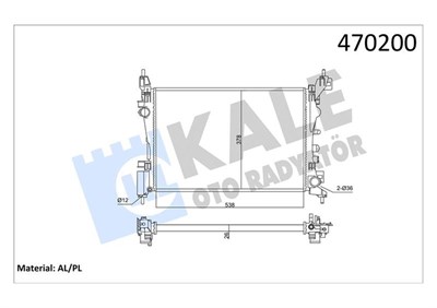 Opel Corsa D E Motor Su Radyatörü 1.2-1.4 KALE-RADYATOR