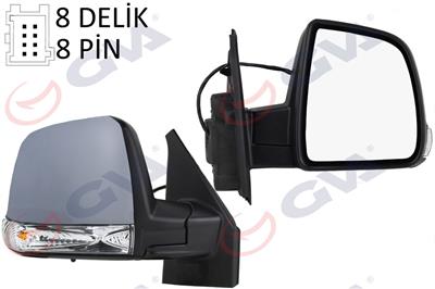 Fiat Doblo 3 Elektrikli Sağ Dikiz Aynası Gva Sinyalli Astarli 8 Fişli 735528041