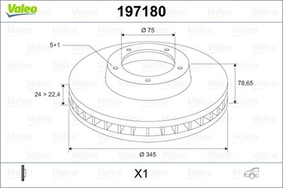 BMW E70 F15 E71 F16 Arka Fren Diski VALEO
