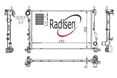 Fiat Egea Su Radyatörü RADISEN