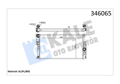BMW F20 Motor Su Radyatörü KALE-RADYATOR