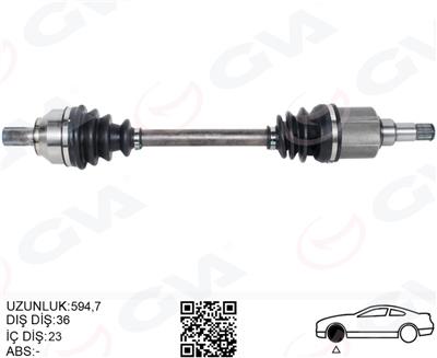Ford Focus 2 (04>11) 1.6-1.8 Ti Volvo S40 2 (05>12) Ön Aks Komple Sol 9M513b437ba-3M513b437baf-17079