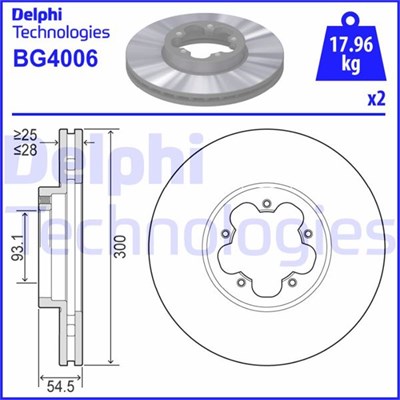 Ford Transit V348 Ön Fren Disk Ayna DELPHI