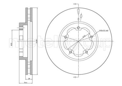 Ford Transit V347 Ön Fren Disk Aynası [Önden Çekişli] CIFAM