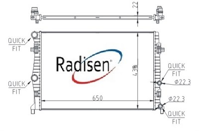 Volkswagen Golf VII Su Radyatörü RADISEN