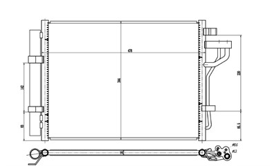 Hyundai i10 Klima Radyatörü 1.0 GAS-1.0i 12V-1.2i 16V RADISEN