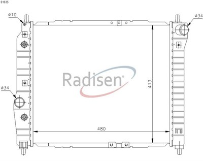 Chevrolet Kalos Aveo Radyatör AT RADISEN