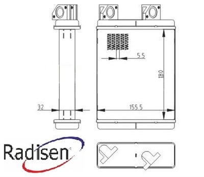 Mitsubishi L200 Kalorifer Radyatörü RADISEN