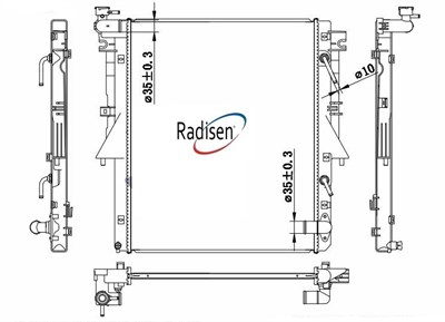 Mitsubishi L200 Su Radyatörü RADISEN