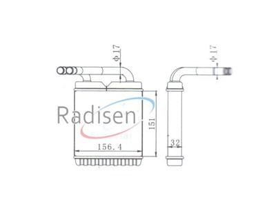 Mitsubishi L300 Minibüs Kalorifer Radyatörü RADISEN