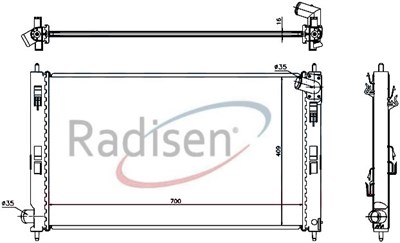 Mitsubishi Lancer 1.5i 16V Otomatik Radyatör RADISEN
