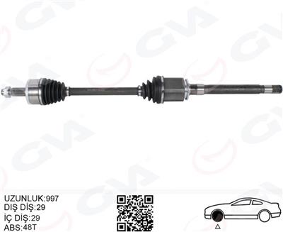 Land Rover Discovery 3 L319 Aks Komple Ön Sağ 997Mm Lr047292-Lr047294-Lr071930-Tdb