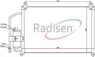 Daewoo Lanos Klima Radyatörü 1997- 1.3i-1.5i-1.6i RADISEN