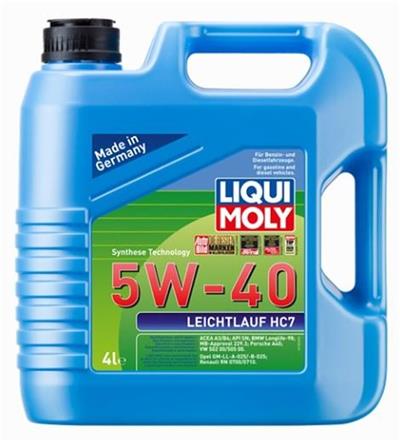 Lıquımoly Motor Yağı 5W-40 Sentetik Leıchtlauf Hc7 4 Litre