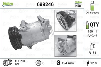 Renault Megane I Scenic I Megane II Scenic II Nissan Qashqai Klima Kompresörü VALEO
