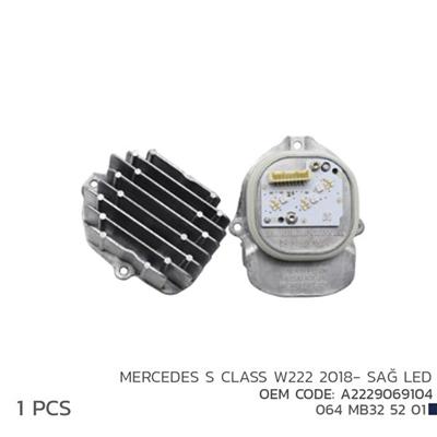 Mercedes S Class W222 (2018-) Sağ Led Modül A2229069104
