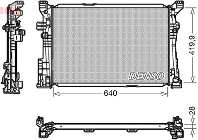Mercedes W176 W246 C117 X117 X156 Motor Su Radyatörü
