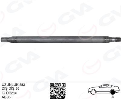 Mercedes Sprinter B906 Aks Mili Arka Sağ 893Mm A9063503810-2E0501172d