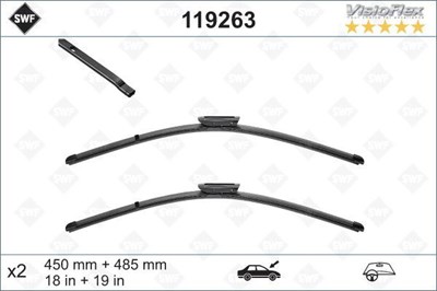 Mini R55 R56 F56 R57 R58 R59 Ön Silecek Süpürgesi Takımı Flatblade