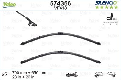 Renault Modus Silecek Süpürgesi Flatblade VALEO