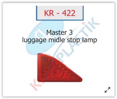Renault Master 3 (2010>) 3. Stop Lambası 265900021R-4419392-93197475