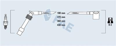 Opel Corsa B Combo B Buji Kablosu Takımı 90510851