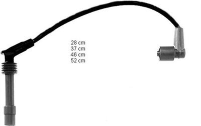 Opel Corsa B Combo B (1993-2000) 1.2-1.4İ Buji Kablosu Takımı 1612608-1612606
