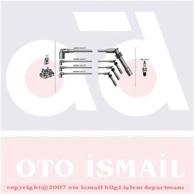 Opel Corsa B-Combo B (1993-2000) Buji Kablosu Takımı 1612606-1612556