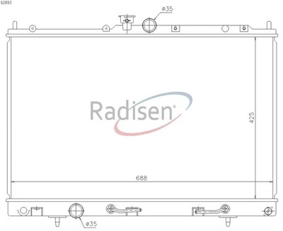 Mitsubishi Outlander Radyatör 2.0 Turbo-2.4i AT RADISEN