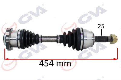 Fiat Palio Komple Aks Sol 1.3 MTJ 454mm GVA