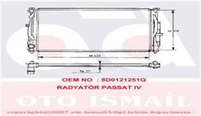 Volkswagen Passat Radyatör Klimasız