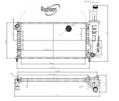 Fiat Punto II Radyatör RADISEN