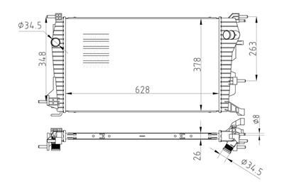 Radyatör Fluence 1.5 Dci (630X380x26) (Kale)