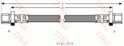 Subaru Impreza Coupe Fren Hortumu Arka Sağ Sol TRW