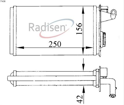 Fiat Tempra Kalorifer Radyatörü RADISEN