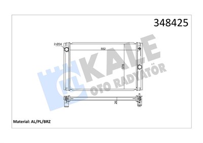 Toyota Corolla D4D Radyatör Brazing KALE-RADYATOR