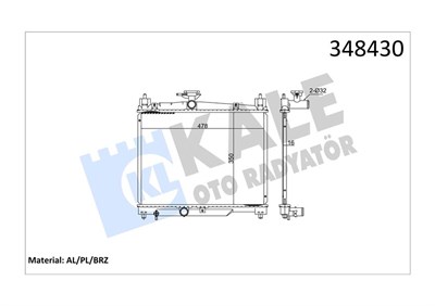 Toyota Echo Radyatör AL/PL/BRZ MT KALE-RADYATOR