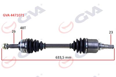 Toyota Corolla (2002-2006) 1.4L 1.6L Aks Komple Sol 4342002270