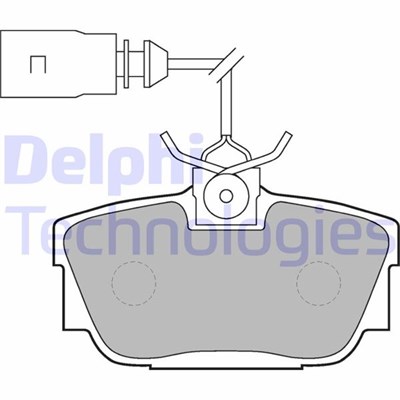 Volkswagen Transporter T4 Arka Balata Fişli DELPHI