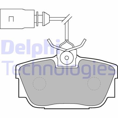Volkswagen Transporter T4 Arka Balata Fişli DELPHI