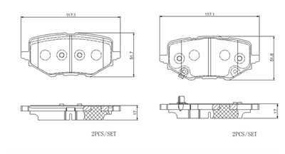 Xpeng P7 Fren Balata Takımı BREMBO