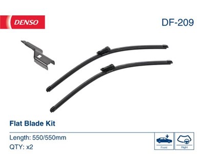 Silecek Süpürgesi Flat Ön DENSO