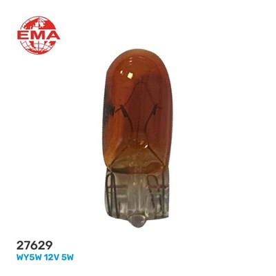 Büyük Dipsiz Ampul Amber 12V 5W Sarı EMA