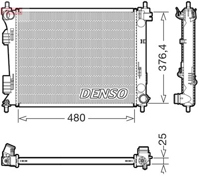 Motor Su Radyatörü DENSO